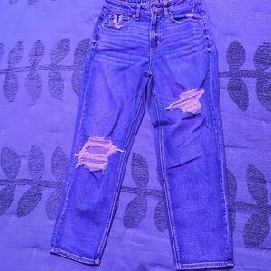 American Eagle Mom Straight Jean Sz 6 regular
